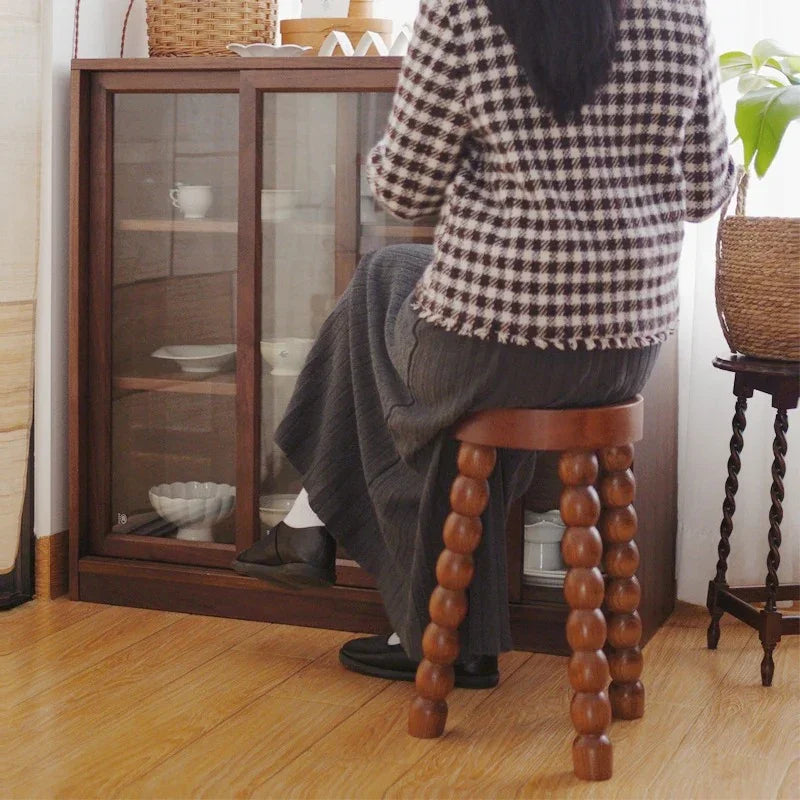 Heather Wood Stool