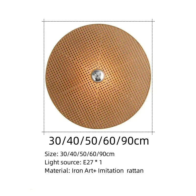 Zaina Rattan Wall Lamp