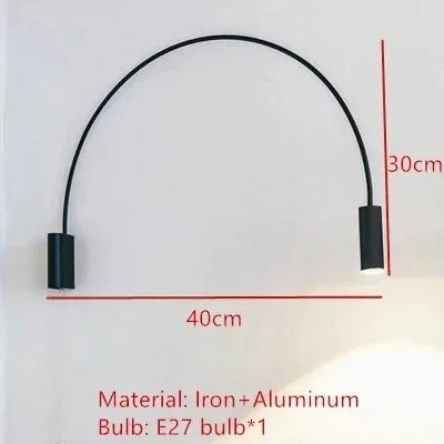 Freyja Gold Arch Wall Lamp