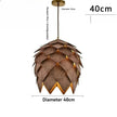 Mia Wood Pine Cone Chandelier