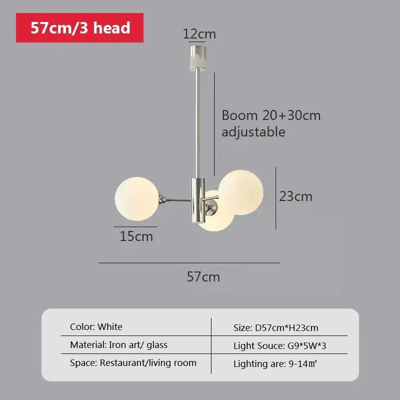 Elisha Glass Ball Chandelier