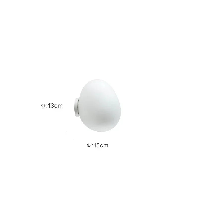 Abby Glass Egg Wall Lamp
