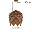 Mia Wood Pine Cone Chandelier