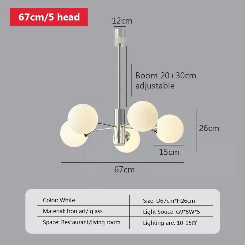 Elisha Glass Ball Chandelier