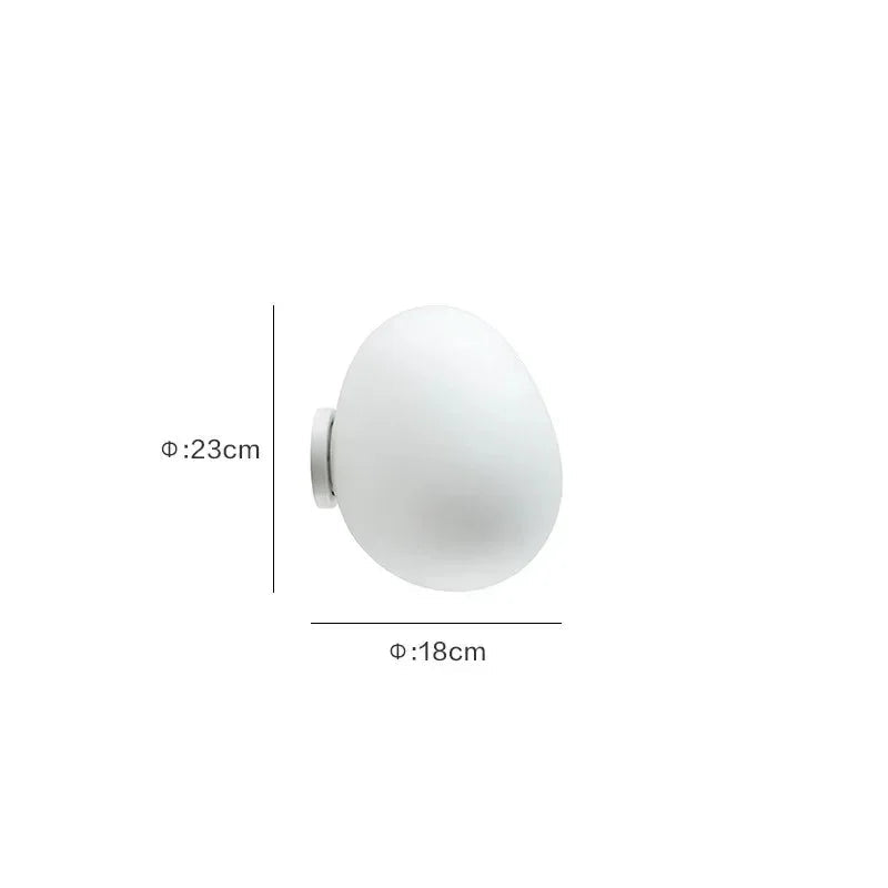 Abby Glass Egg Wall Lamp