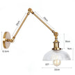 Mckinley Glass Adjustable Wall Lamp