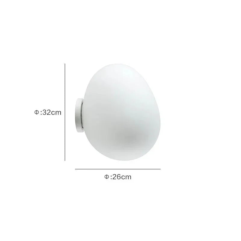 Abby Glass Egg Wall Lamp