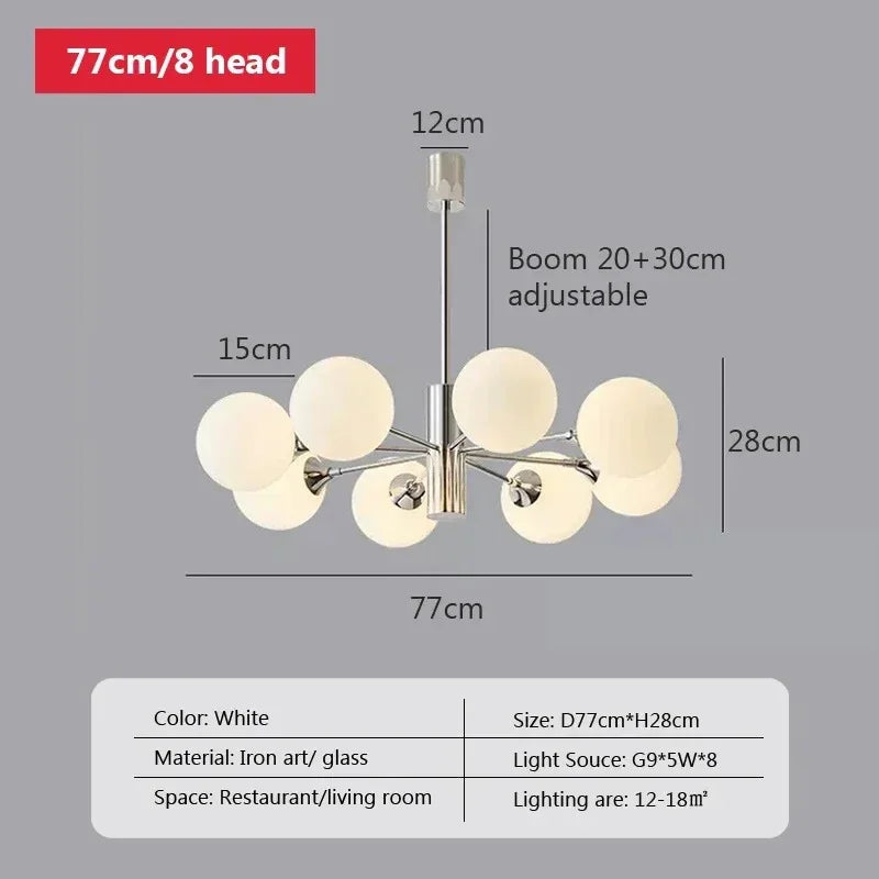 Elisha Glass Ball Chandelier