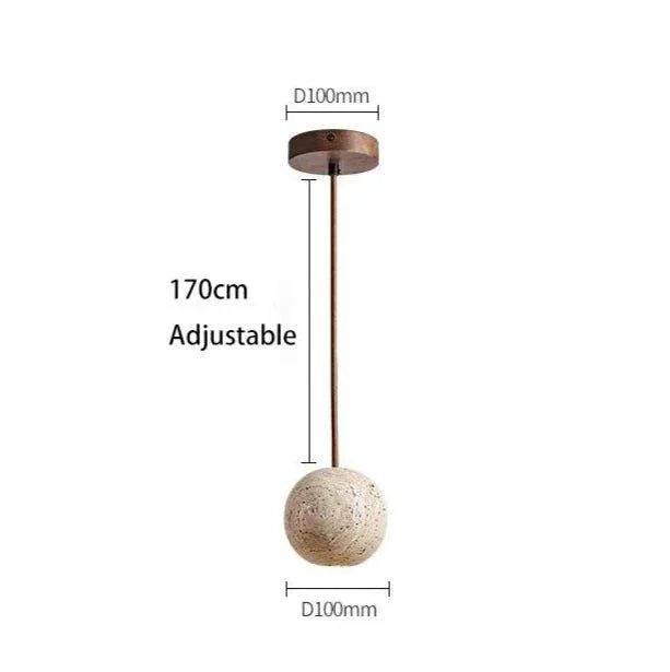 Zeb Travertine Pendant Lamp