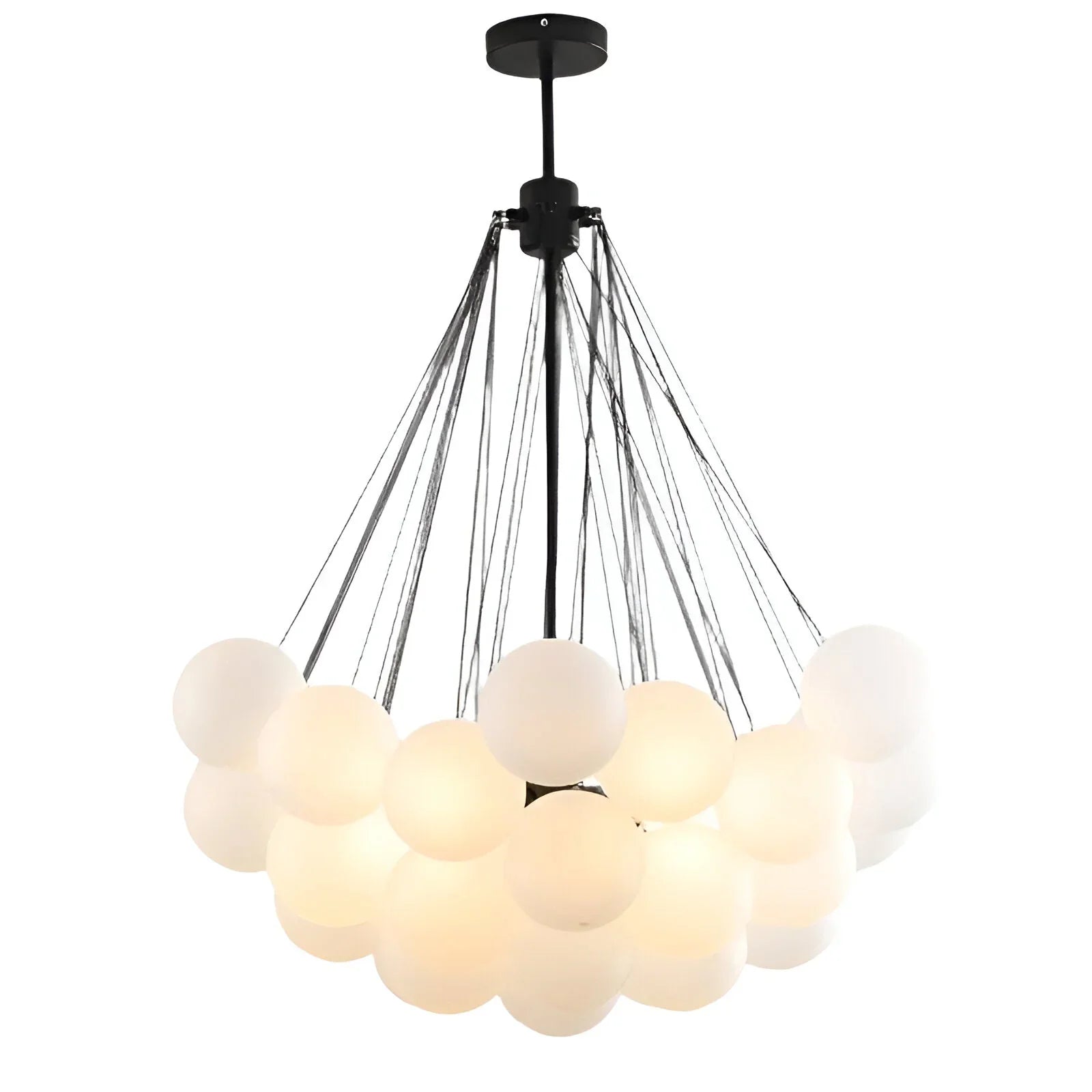 Karlene Frosted Ball Chandelier