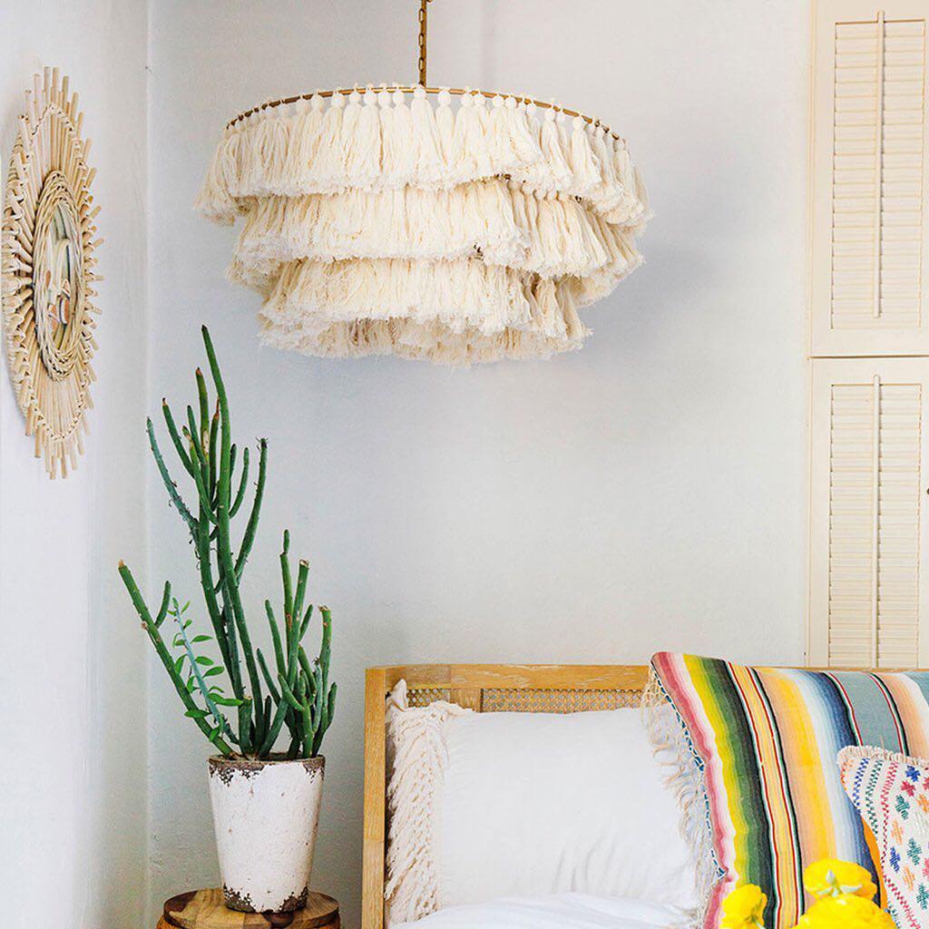 Fiore Boho Handmade Tassel Pendant Lamp