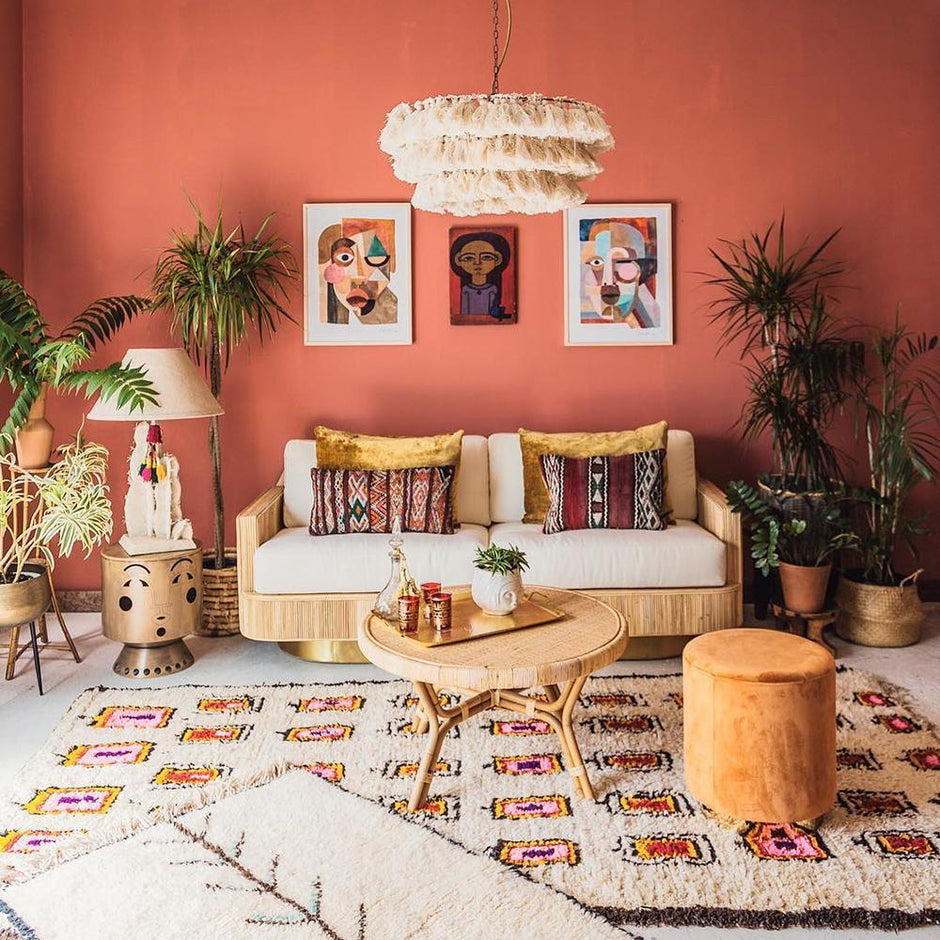 Fiore Boho Handmade Tassel Pendant Lamp