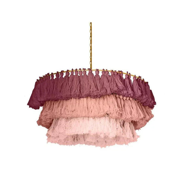 Fiore Boho Handmade Tassel Pendant Lamp