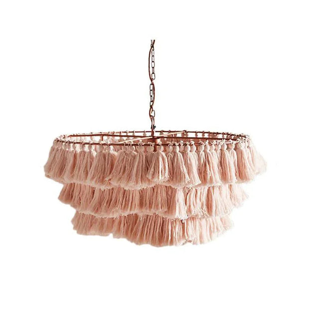 Fiore Boho Handmade Tassel Pendant Lamp