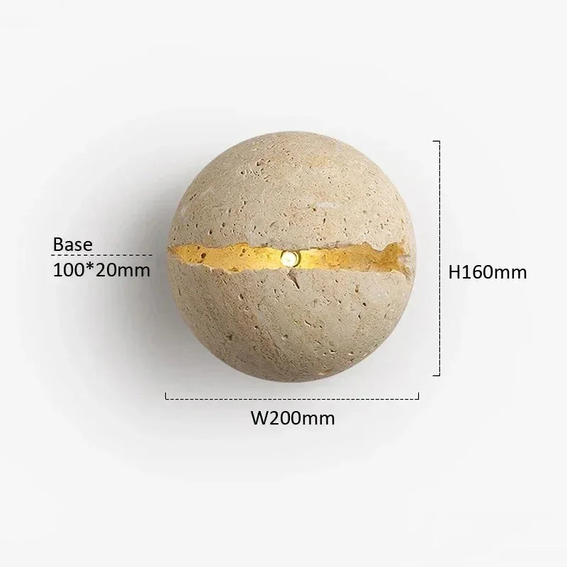 Blake Travertine Wall Lamp