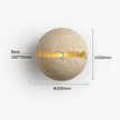 Blake Travertine Wall Lamp