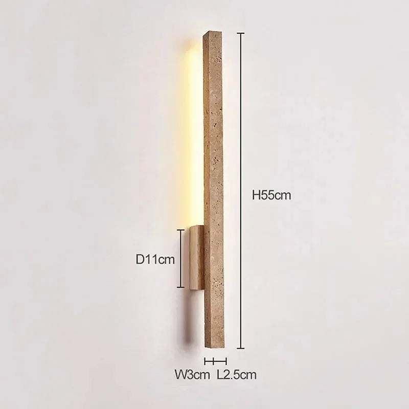 Jette Travertine Wall Lamp