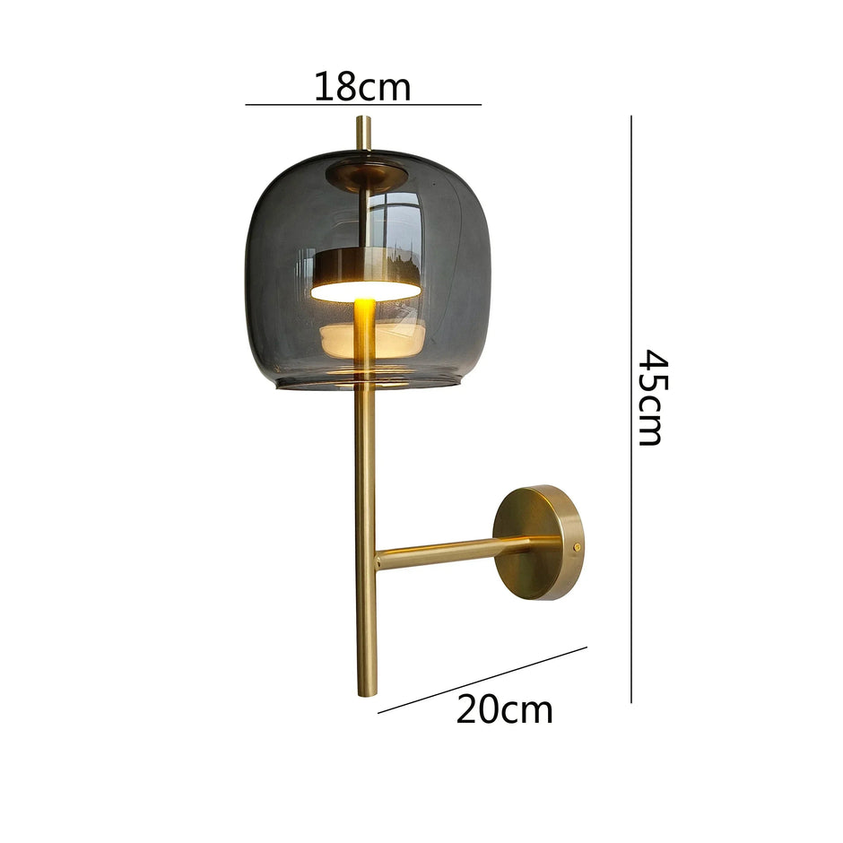 Kael Glass Wall Lamp