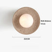 August Travertine Wall Lamp