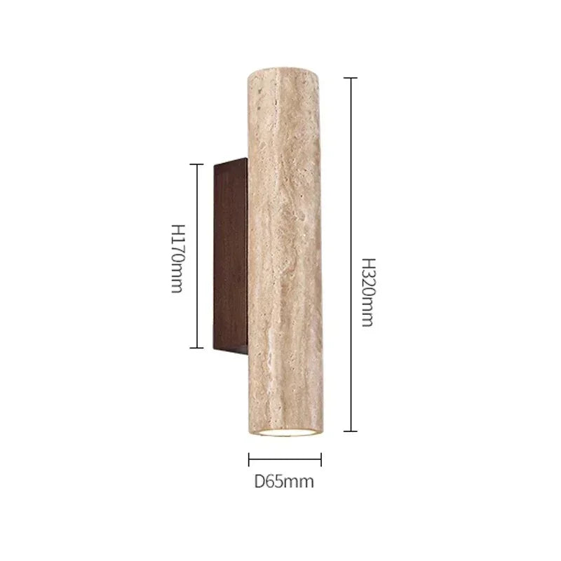 Travertine Wall Lamp