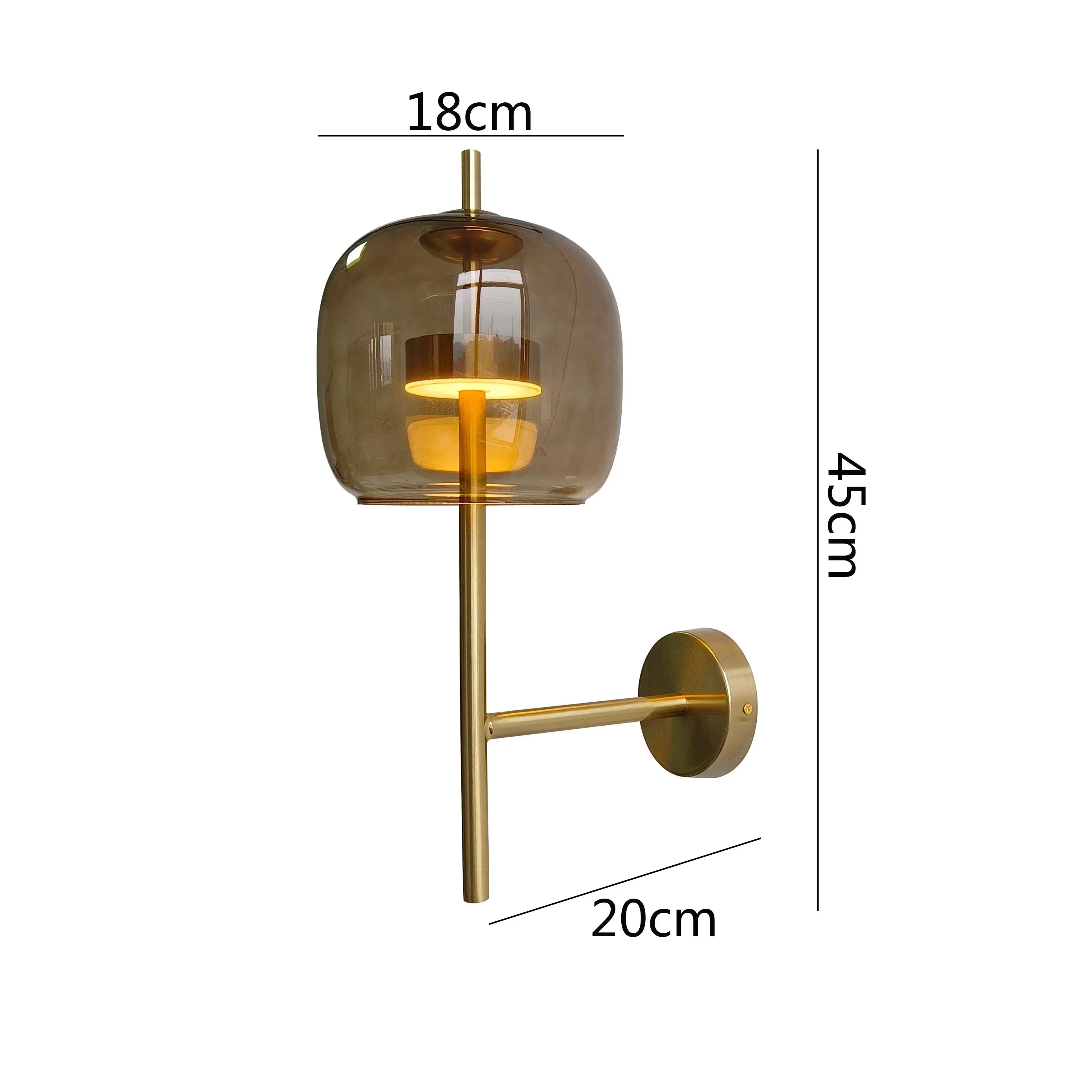 Kael Glass Wall Lamp