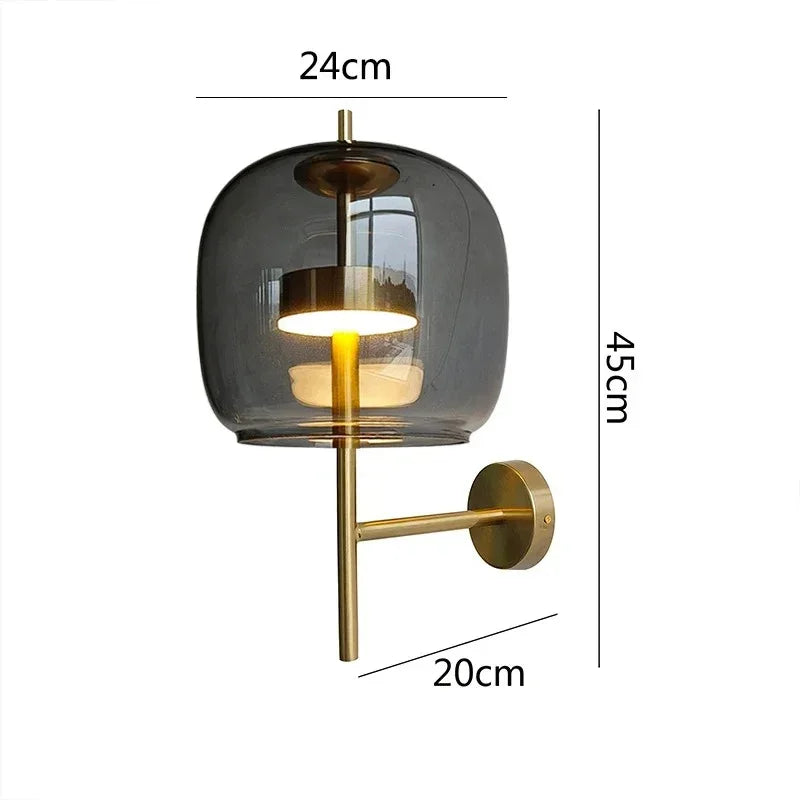 Kael Glass Wall Lamp