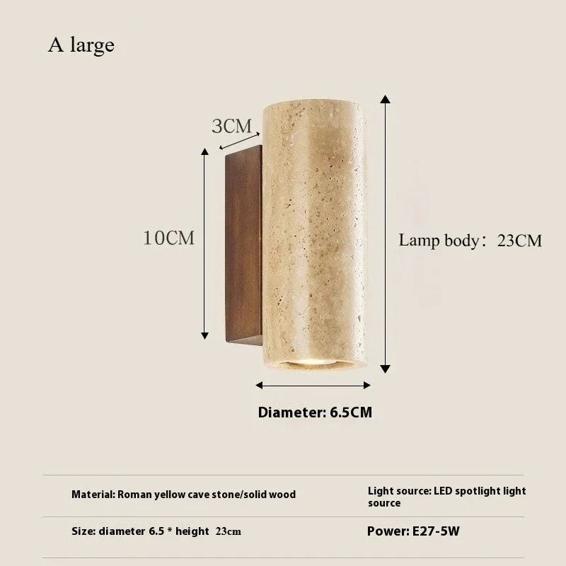 Tomoshibi Travertine Wall Lamp