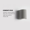 Adamaris Cement Outdoor Wall Lamp
