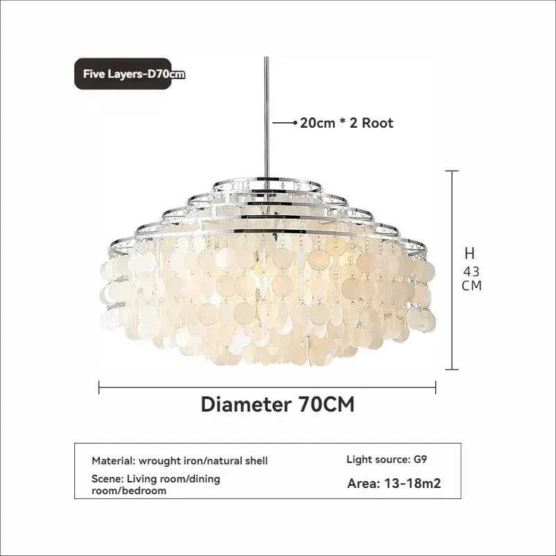 Seashell Pendant Chandelier
