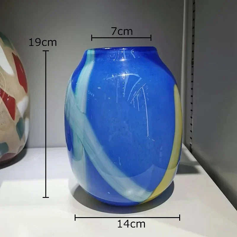 Hamish Striped Glass Vase